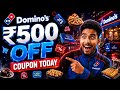 🍕🔥 Domino’s Coupon Code Today 💸 ₹500 OFF Deals, Free Pizza Offers & Best Promo Codes You Can’t Miss!