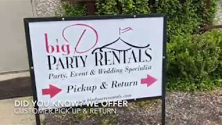 Big D Party Rentals Customer Pick Up   Will my Rental Order fit in my vehicle?   Full Sized SUV
