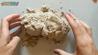 Playing with kinetic sand. Играю с кинетическим песком. ASMR relax