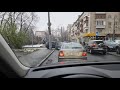 Итак маленькую и убогую улицу Преображенская в Киеве уже успели перекрыть ДТП.