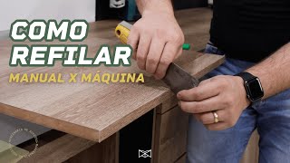 Qual o melhor método de refilar a fita de borda? (MRF-1000 X Manual)