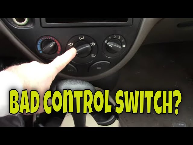 Heater Temperature Control Switch With Cable For Ford Focus 2000-2006 – Used OEM