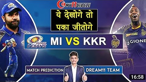 KKR VS MI | My 11 circle me team kaise banaye | How to create team in my 11 circle