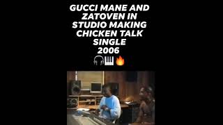 GUCCI MANE AND ZATOVEN IN STUDIO MAKING CHICKEN TALK 2006 #shorts