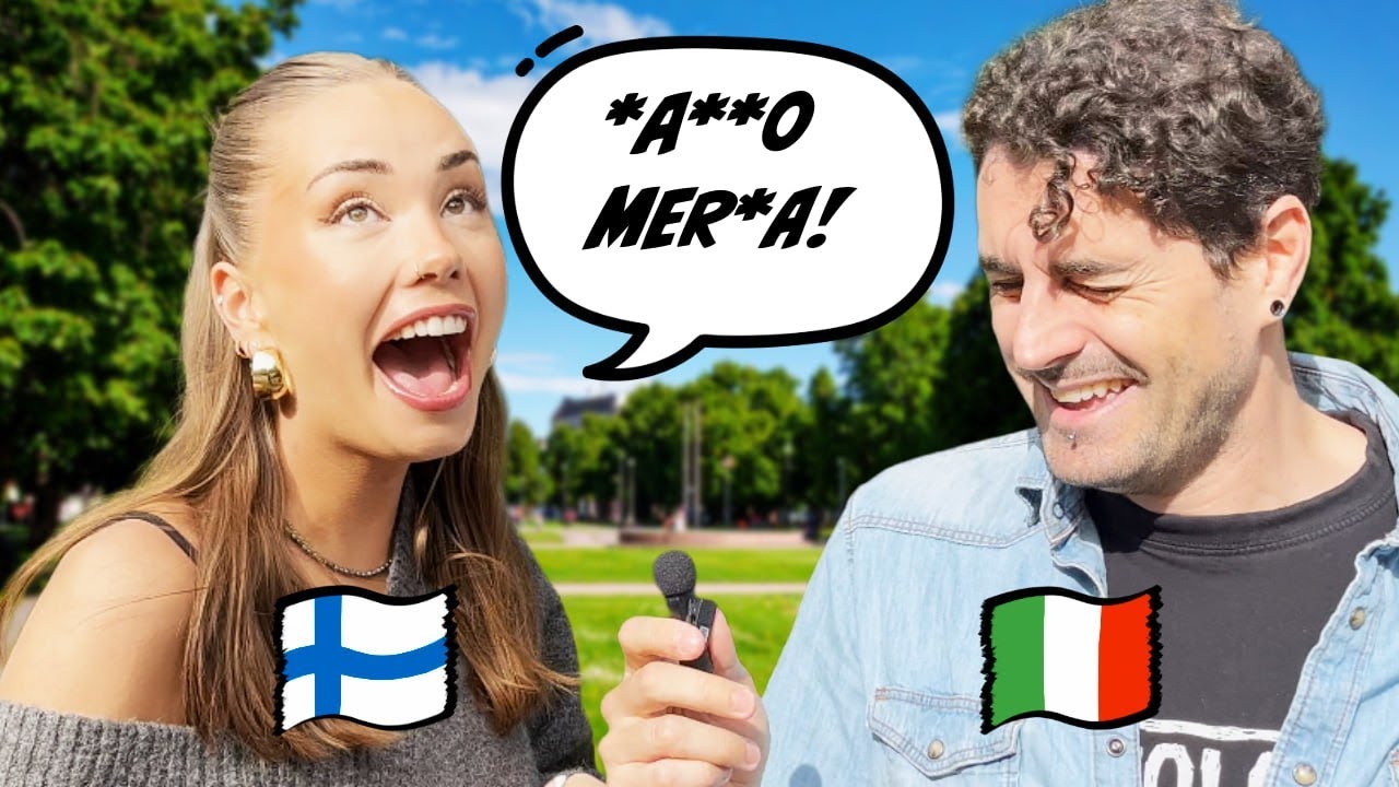 Finlandesi dicono PAROLACCE in Italiano...ma è una frase Finlandese