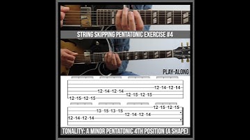String Skipping Pentatonic Exercise #4 - Guitar Technique