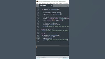 Code & Connect: Building MySQL Tables in Python | #shortvideo #shortsfeed  #viral