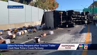 Winston-Salem: Truck spills about a thousand bottles of wine onto US-421 during crash