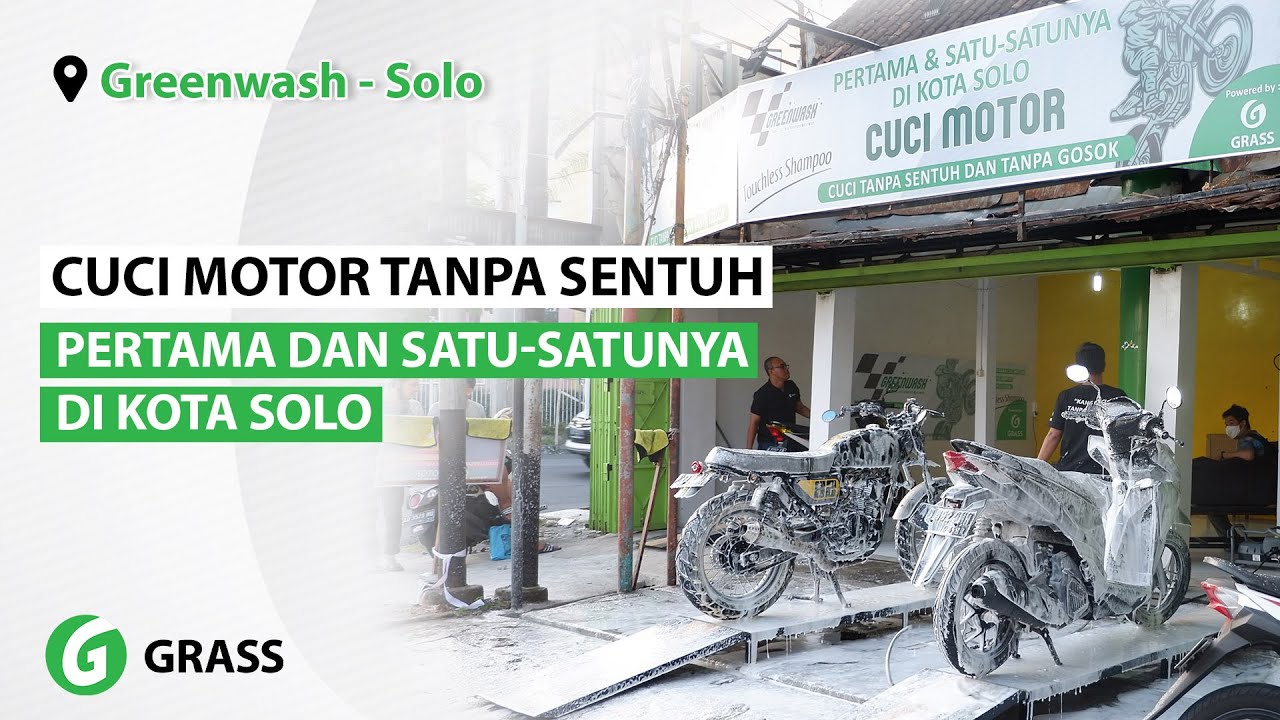 Cuci Motor yang Clean, Fast, dan Touchless cuma ada disini dikota Solo
