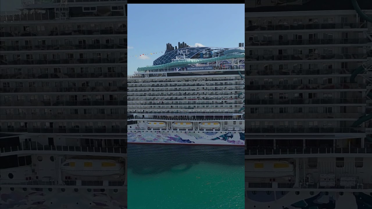 NCL Luna Side View 😍 Future of Cruising? #shorts #travel