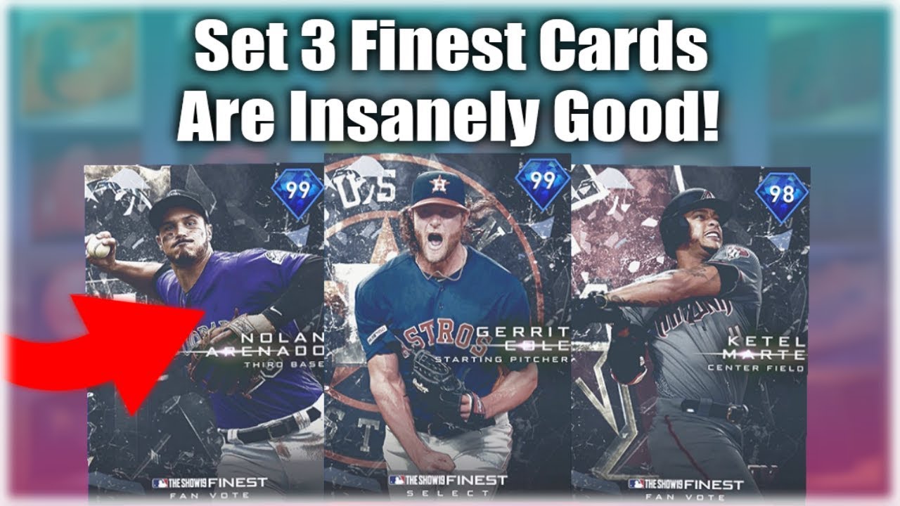 New Set 3 Finest Cards! Best Cards Yet! Insane 99 Finest Diamonds! MLB The Show 19 Diamond Dynasty