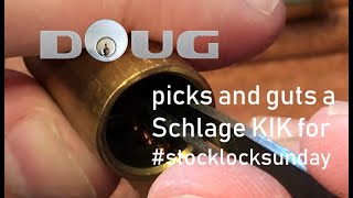 Schlage KIK picked and gutted for #stocklocksunday [54]