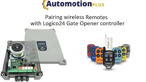 How to pair Keychain remote and Sun-Visor remote with Logico24 | Pairing remotes with control box
