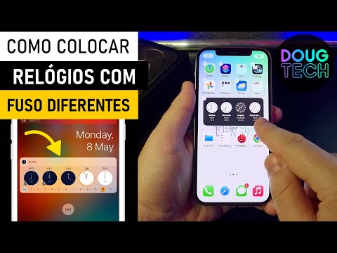 Vídeo: Posso exibir dois fusos horários no iPhone?