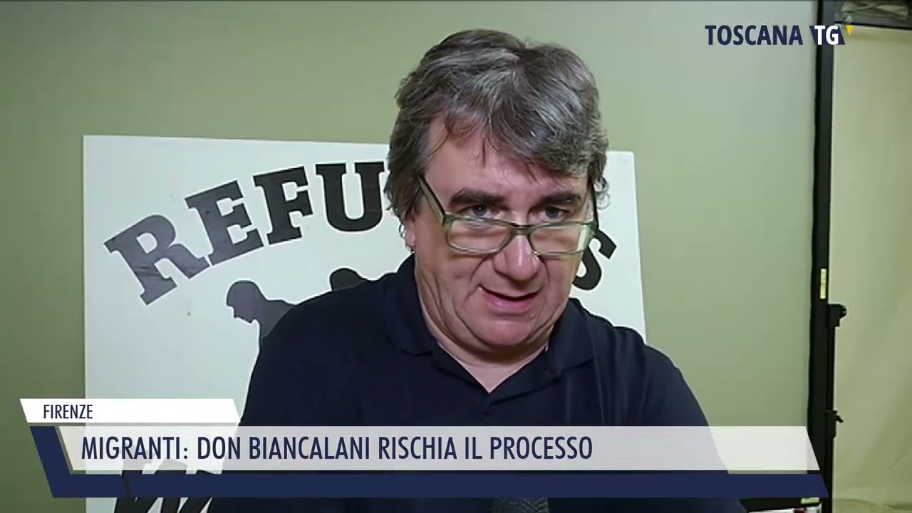 2025-02-18 FIRENZE - MIGRANTI, DON BIANCALANI RISCHIA IL PROCESSO