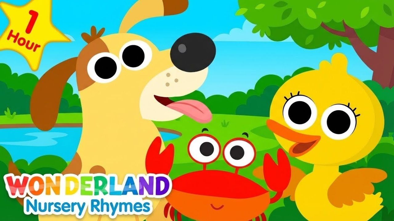 Five little ducks , 10 little dinosour and 5 spotted Dogs + more | Nursery Rhymes Compilation 1 hour