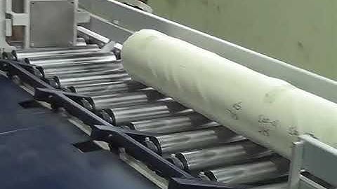 Automatic Fabric Roll Wrapping machine with conveyors
