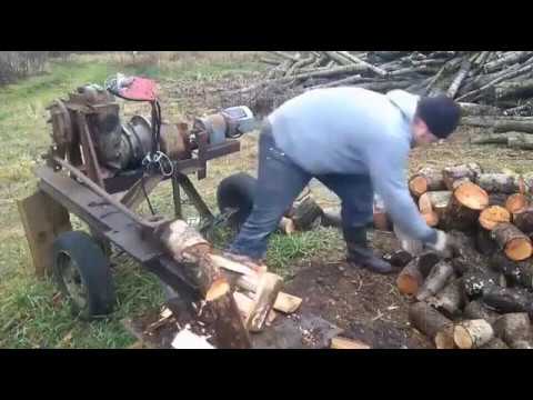 Станок для колки дров - YouTube