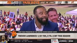 First Take 10\/11\/19 | Stephen A. Smith Surprised Former All-American Clemson QB