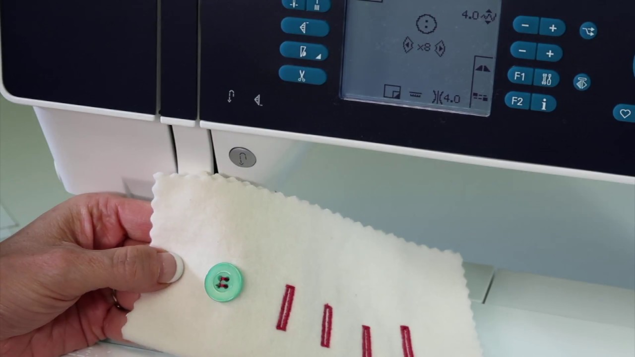 Pfaff expression 3.5 35 Sewing on Buttons YouTube