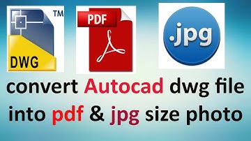 How to convert Autocad dwg file to pdf file & jpg photo size urdu/hindi