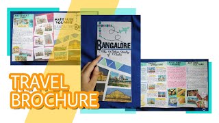 Travel brochure of Bangalore ll Four panel roll fold ll