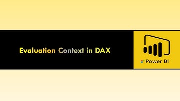 Evaluation Context in Power BI - DAX