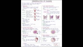 Abnormalities of Placenta | Placenta Previa, Accreta, Abruption | Handwritten Notes | Gsmedico