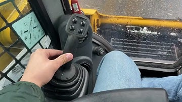 How to drive a CAT skid steer for beginners