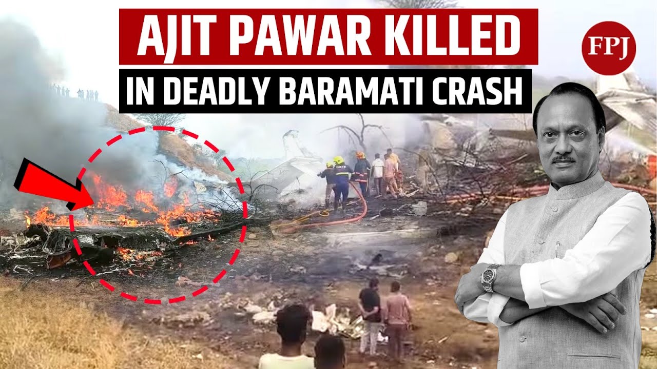 Maharashtra Deputy Chief Minister Ajit Pawar Dies With 4 Others In Fatal Plane Crash In Baramati