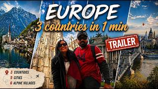Europe in 60 Seconds | 3 Countries, 9 Cities