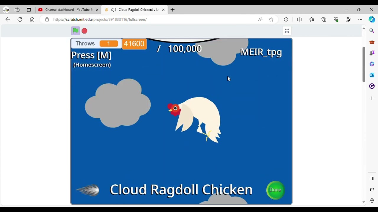Makerboi88 on Scratch: First Look at Cloud Ragdoll Chicken