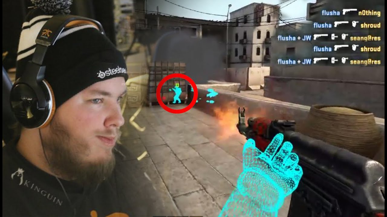 FLUSHA СПАЛИЛСЯ с ЧИТАМИ на KATOWICE 2016 в КСГО!!! FLUSHA AIMLOCK IN CSGO