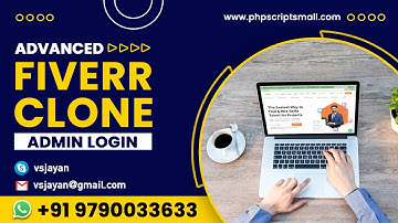Readymade Advanced Fiverr Clone Script Admin  Login 2024 Technical Video demo Readymade PHP Scripts