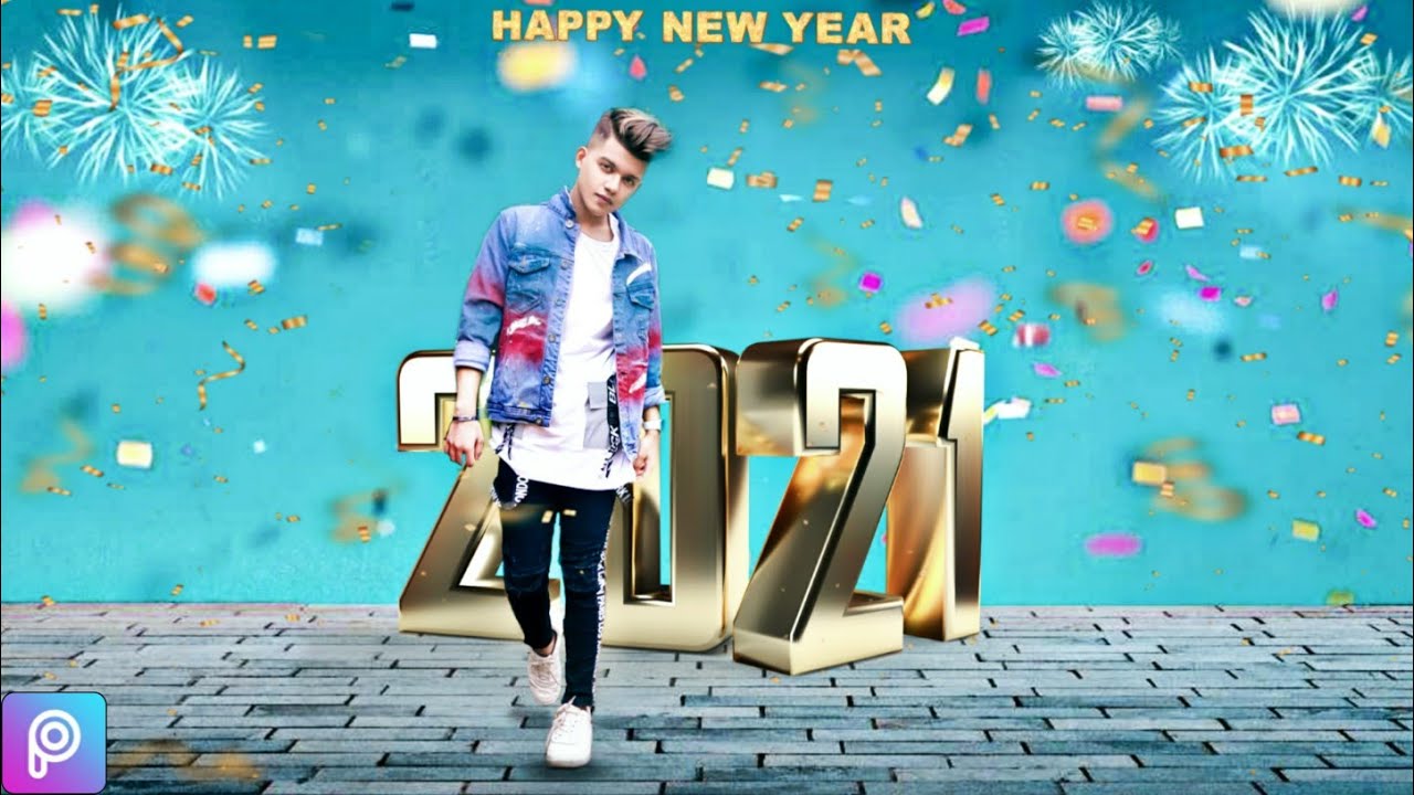 Happy New Year 2021 Photo Editing | PicsArt New Year Photo Editing |  PicsArt 2021 - YouTube