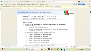 New Perspectives PowerPoint 365 | Modules 1-2: SAM Capstone Project A Bentall Transportation Consult