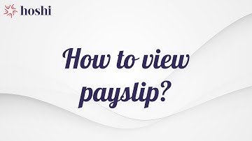 How to view payslip on web using Hoshi HRMS