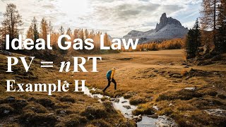 Ideal Gas Law Example 2 - Finding Moles of a Gas