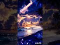 Sunset Beach Shifting Crystals: Glowing Hearts and Shimmering Ocean Waves Visual Therapy