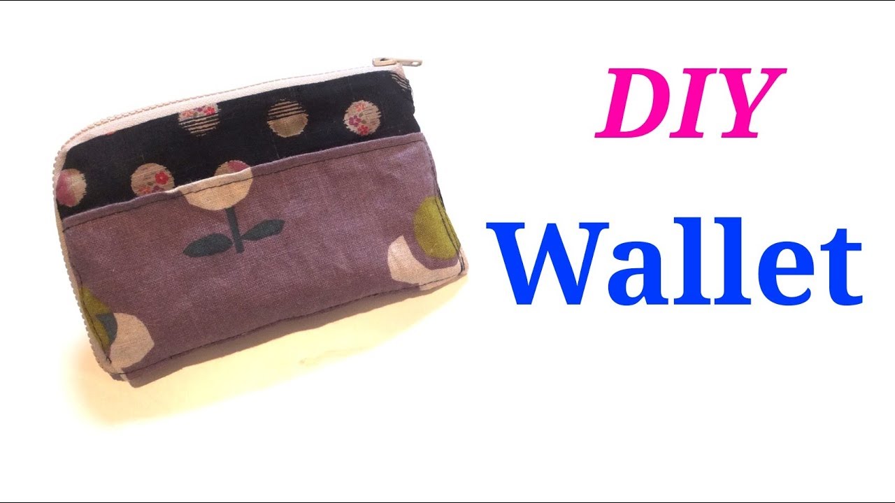 DIY】ポケット付き＊L字＊通帳ケースの作り方 * L - Shaped Wallet