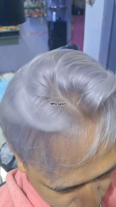 #warnarambut  abu abu cool 2 kali bleaching rambut tidak krus dan tetap lembut