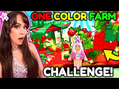 ONE COLOR Farm Challenge In Grow A Garden