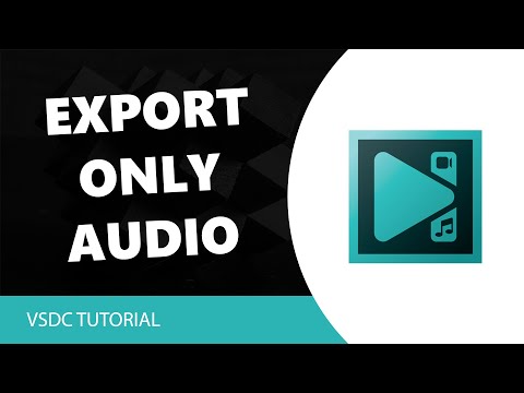 VSDC Free Video Editor: How To Export only Audio in VSDC Video Editor🤔