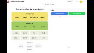 Connections Hint For November 28