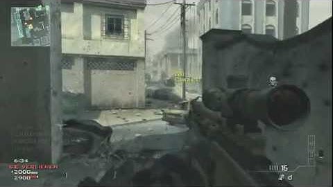 MW3 best run sniper ever