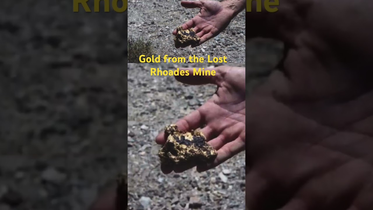 Gold from the lost Rhoades mine in the Utah Uinta Mountains 