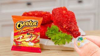 Best Of Food RecipesMiniature Fried Crispy Cheesy Chicken with Hot Cheetos Takis By Tiny Cooking
