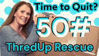 ThredUp 50 Pound Rescue Womens Mixed Clothing Mystery to Resell Online @KellyShaffner