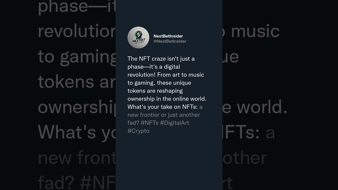 🔍 The NFT craze isn’t just a phase—it’s a digital revolution! 🚀 From art to music to gaming, thes...