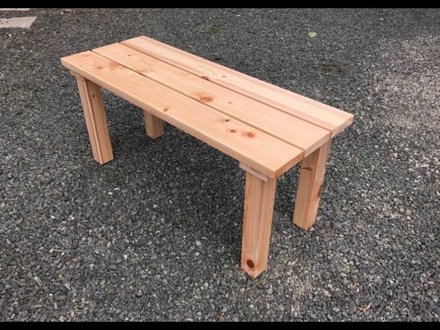 Diyベンチキット 桧 簡単手作りカミヤ木工の家具教室 Youtube